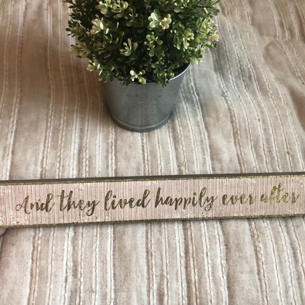“And They Lived Happily Ever After” Wood Sign